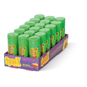 SparX, bomboane fruit (fructe), display 18 tuburi x 30 g.