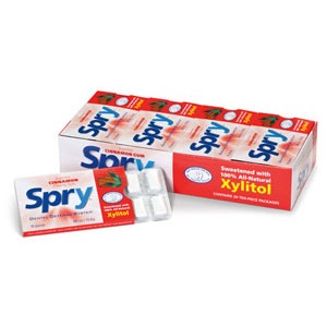 Guma de mestecat SPRY, 20 de folii a cate 10 tablete, scortisoara